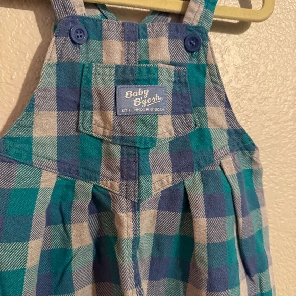 OshKosh‎ B'Gosh Vintage Plaid Overalls - Picture 3 of 5